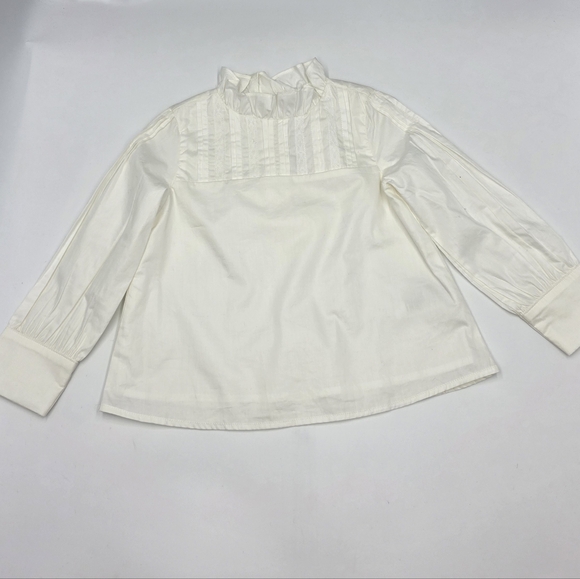 Janie and Jack girls' Pintuck Ruffle Collar top size 3 - Picture 1 of 4